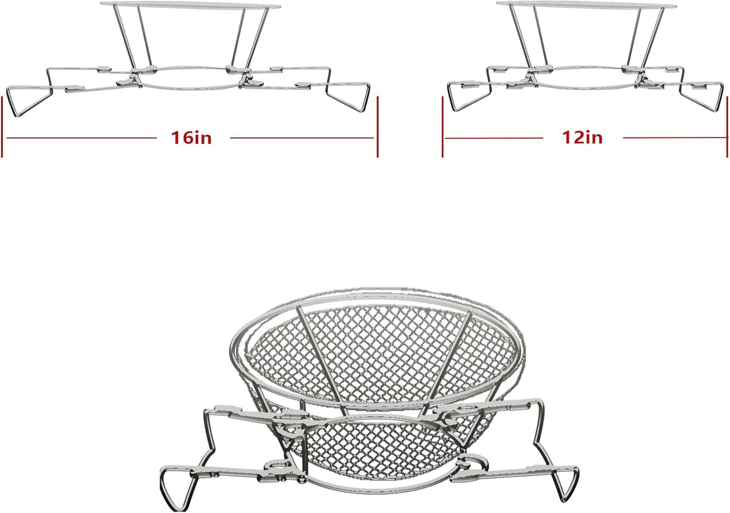 Fryer Oil Filter Stand - Cooking Oil Filter with Foldable Arm Design and Detachable Filtration Bowl