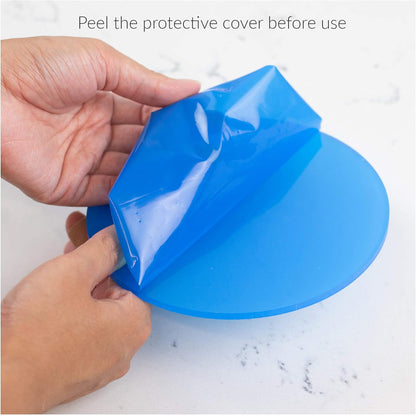 Cake Decorating Acrylic Disk for Buttercream Icing, Set of 2-3/16" Thickness (8.25" Set of 2)