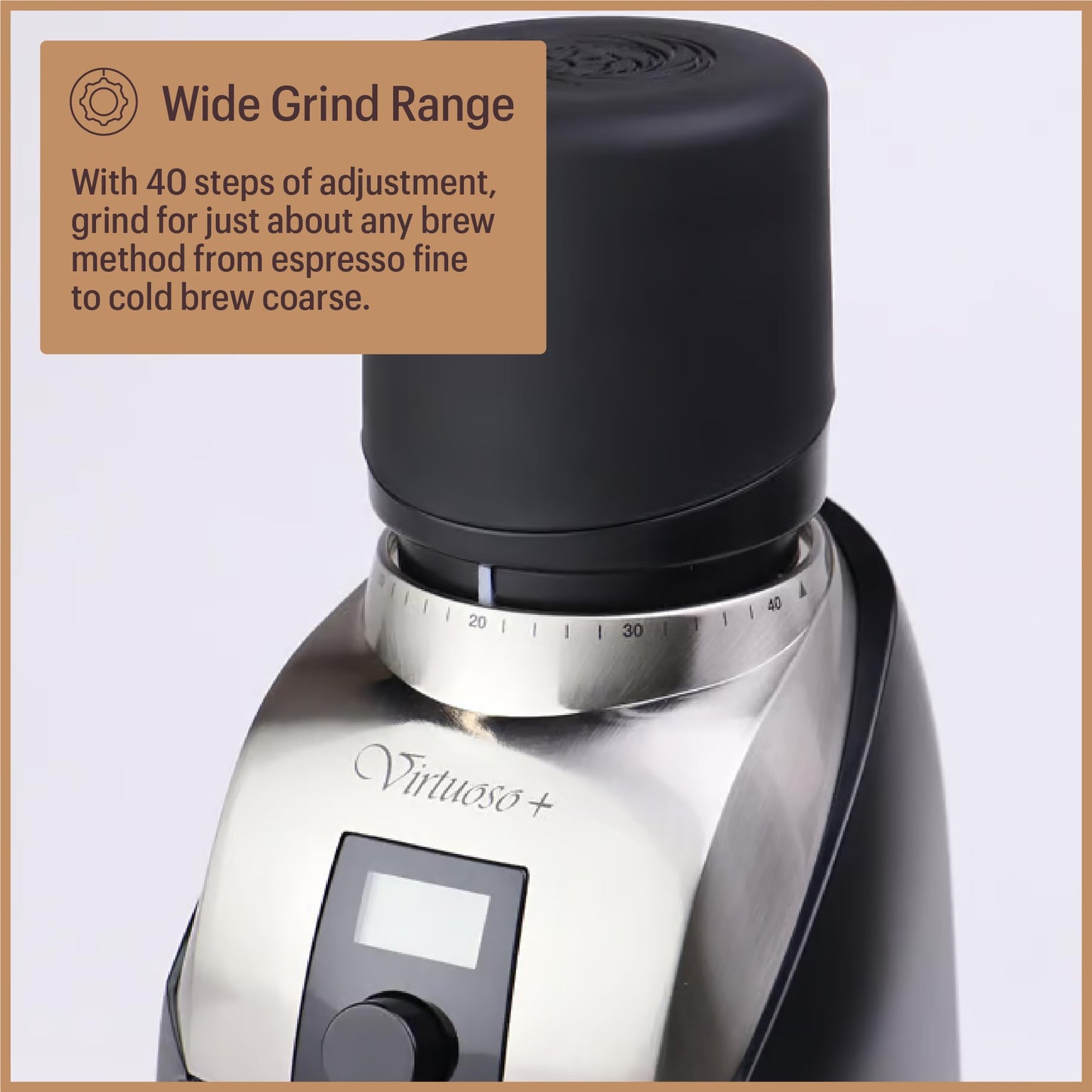Baratza Virtuoso+ Coffee Grinder ZCG587BLK, Black