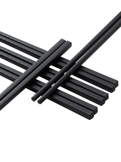 10 Pairs Fiberglass Chopsticks, Reusable Alloy Chop Sticks Non-slip Chopsticks, Dishwasher, 9 1/2 Inches