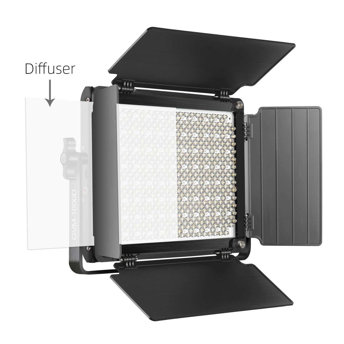 GVM RGB LED Video Light, Photography Lighting with APP Control, 1000D Video Lighting Kit for YouTube Studio, 3 Packs Led Panel Light, 3200K-5600K, 8 Kinds of The Scene Lights, CRI 97
