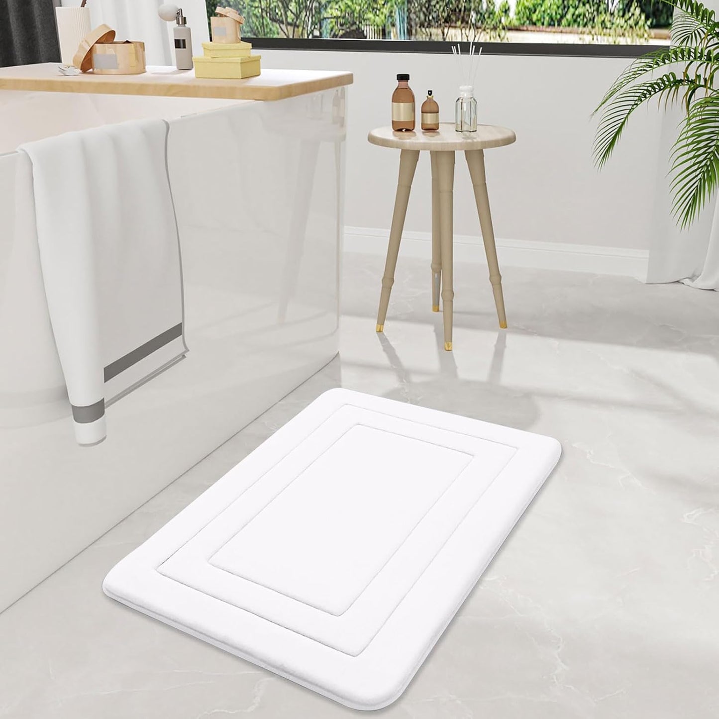 Arotive Memory Foam Bathroom Rug Mat 36x24, Ultra Soft and Absorbent, Machine Wash Dry, Comfortable Bath Rug