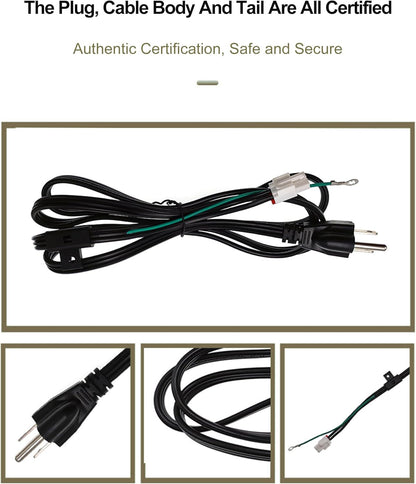 3903-001003 Refrigerator Power Cord for Samsung, Compatible with Kenmore Elite, RF28T5001SR, RH29H8000SR, RF28HMEDBSR