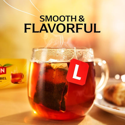 Lipton Black Tea Bags 600-Count Premium Breakfast Tea with High Caffeine for Hot or Iced Tea Beverages, 100% Rainforest Alliance Certified Bulk Tea, 6-Pack of 100 Bags Each