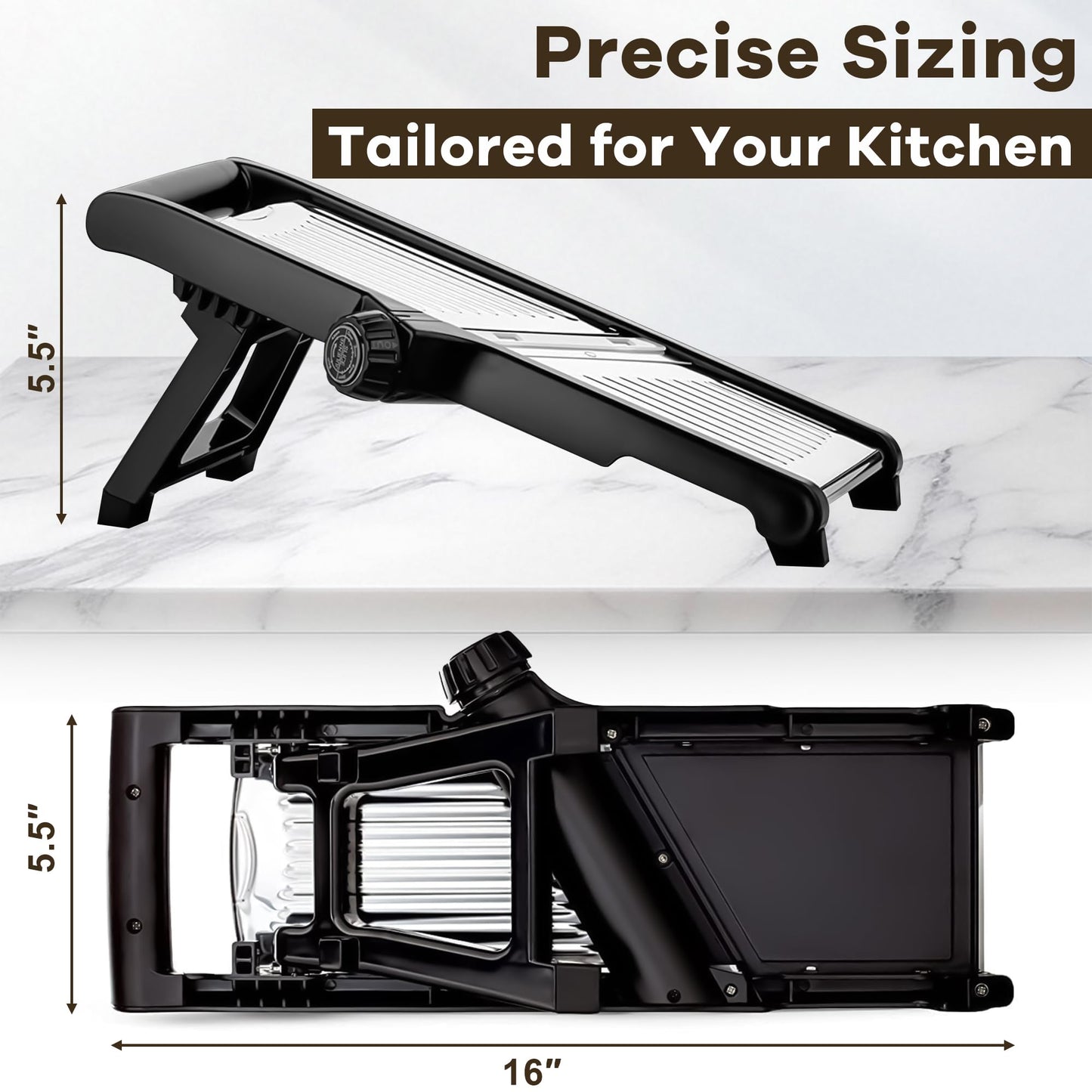 NIOSAVM Mandoline Slicer,mandoline slicer for kitchen,commercial mandolin Potato Slicer,Vegetable Slicer,slicer vegetable cutter, Stainless Steel mandolin slicer,Cut - Resistant Gloves