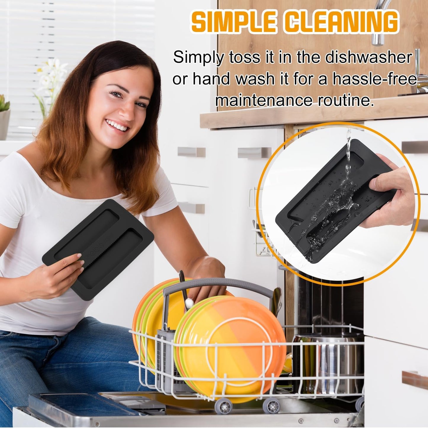 Toaster Cover 2 Slice, 2 Pack Silicone Toaster Covers, Washable Machine Cover for Kitchen Appliances (Black)