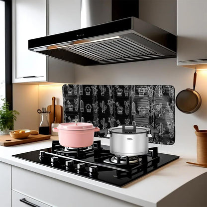 3 Sided Oil Splatter Guard - NeilBee 2Pcs Foldable Grease Splatter Screen, Splatter Shield for Stove Top Cooktop, Oil Barrier Oil Proof Plate Board for Cooking Kitchen Restaurant Use
