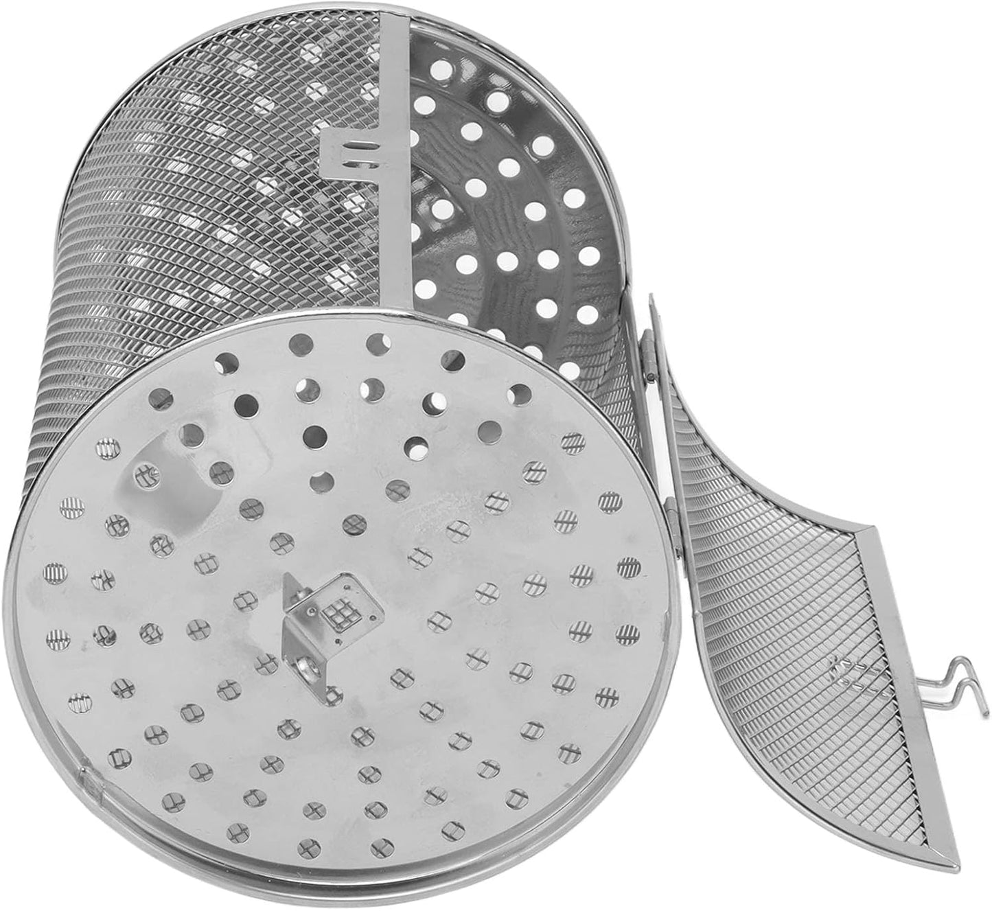 Stainless Steel Rotisserie Basket, 360 Degree Rotatable Oven Cage for Baking Nuts BBQ Roaster Tool