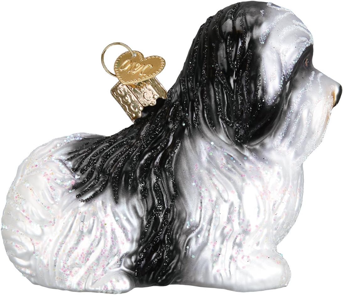 Old World Christmas Havanese Dog Collection Glass Blown Ornaments for Christmas Tree