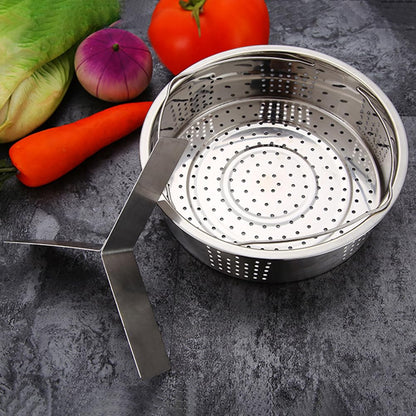 Steam Baskets with Egg Steam Rack, Food Grade Stainless Steel Steam-Holder Tray Trio Separator Set, Cooking Accessories for Vegetable, Fish, Meat Compatible with Instant Pot, Electric Pressure Cooker