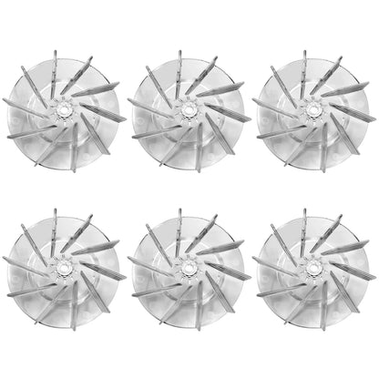 HASMX Plastic Impeller Motor Fan Vacuum Cleaner Replacement Part for Eureka Sanitaire 12988 Vacuum Cleaner Plastic Motor Fan # 12988 (6-Pack)