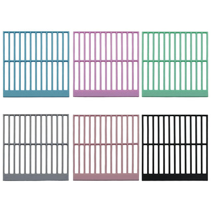 XGNG 1 Set 6 Pieces Colorful Diamond Painting Craft Rulers Grid 3D Printed Diamond Drill Calibration Painting Ruler Positioning Tools