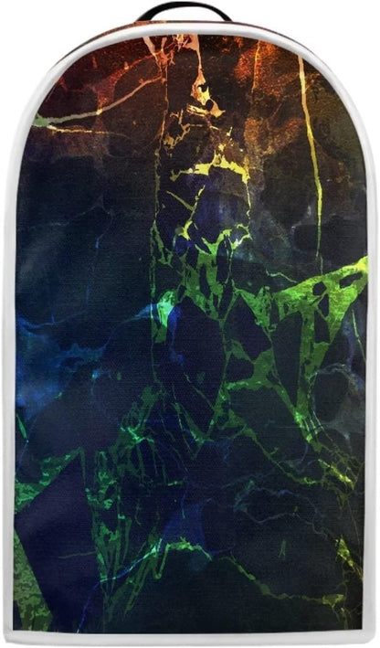 Blender Cover for Kitchen, Marble Print Appliance Organizer Bag, Dust Cover with Top Handle for Stand Mixer