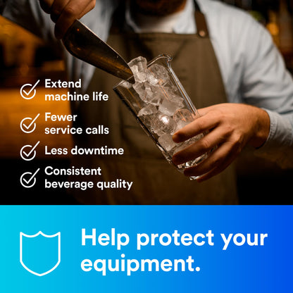 3M ICE190-S Water Filtration System for Commercial Ice Maker Machines, Reduces Scale, Bacteria and Cysts