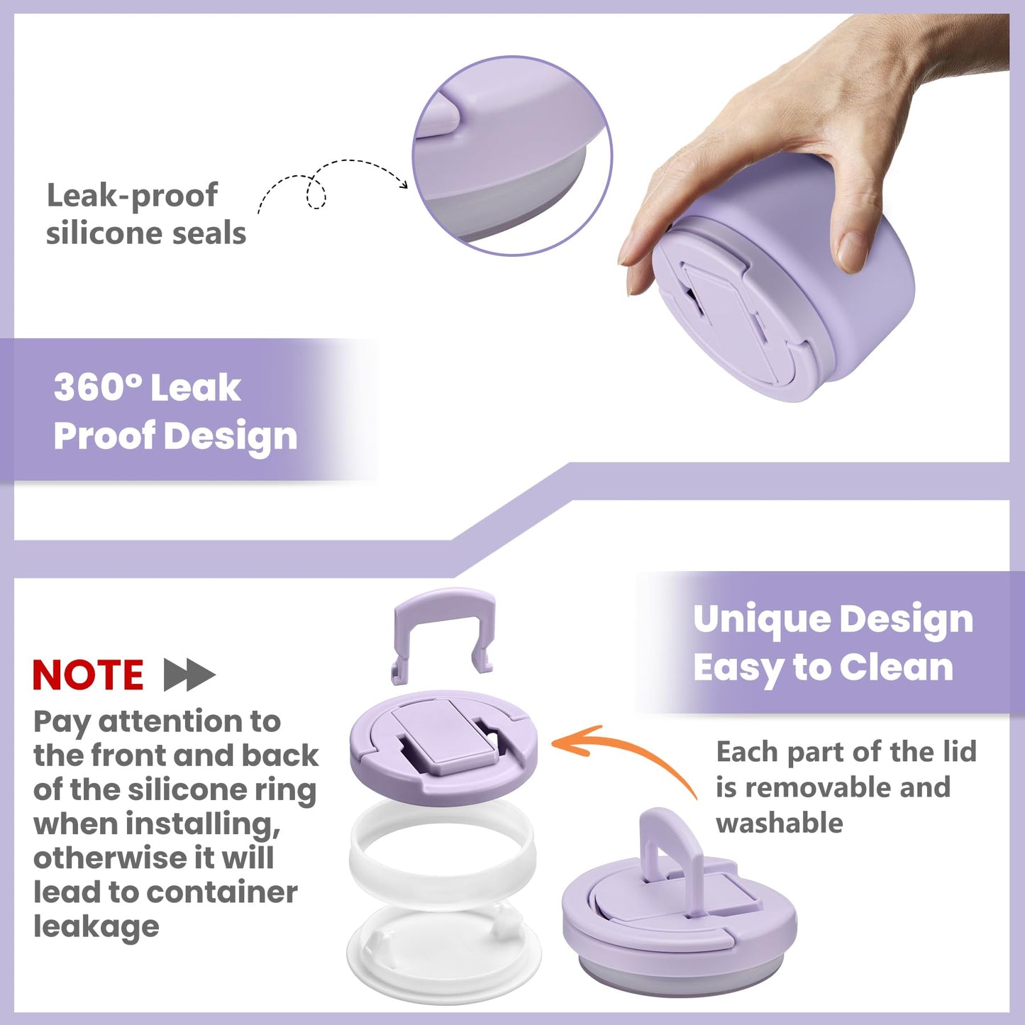BABHAMNESS 13.5oz Soup Thermo for Hot Food Kids Insulated Vacuum Food Jar with Buckle Lid,Wide Mouth Leakproof Stainless Steel Lunch Container with Spoon-Purple
