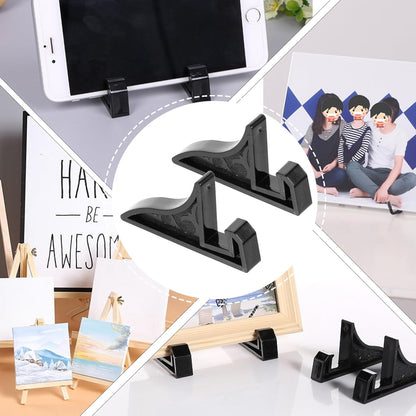 VILLCASE 20pcs Folding Display Stands, Mini Easels for Pictures, Plate Display Stands