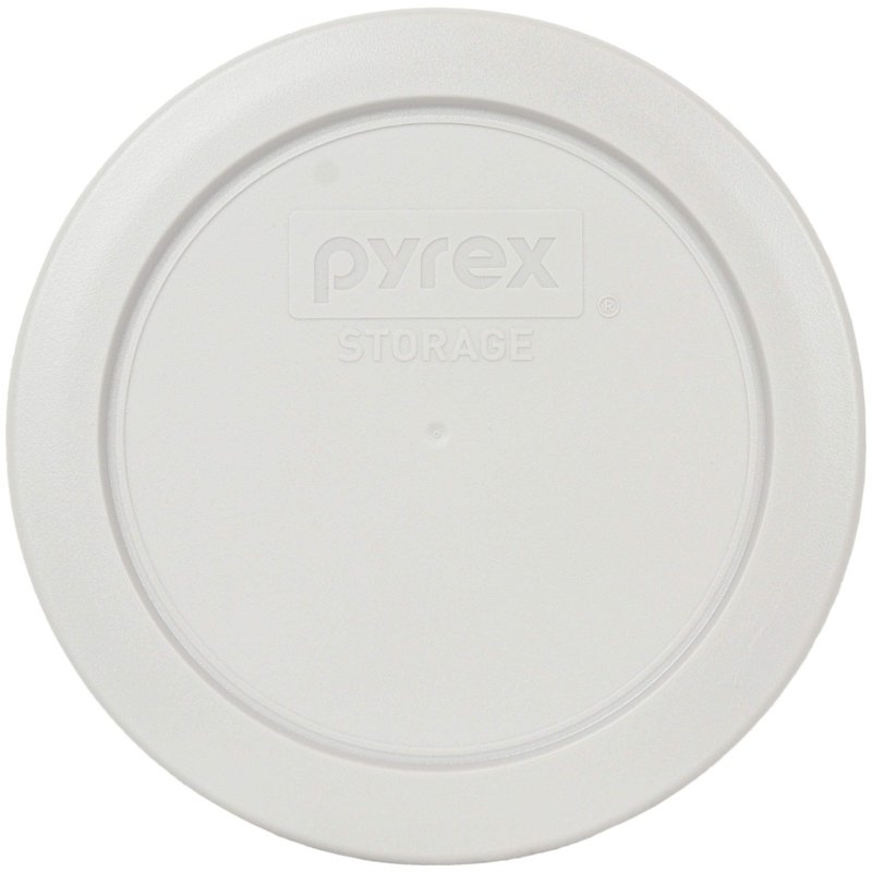 Pyrex 7200 2 Cup Glass Bowls & 7200-PC Sleek Silver Food Storage Replacement Lids (4-Pack) - Made in USA