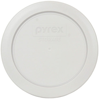 Pyrex 7200 2 Cup Glass Bowls & 7200-PC Sleek Silver Food Storage Replacement Lids (4-Pack) - Made in USA