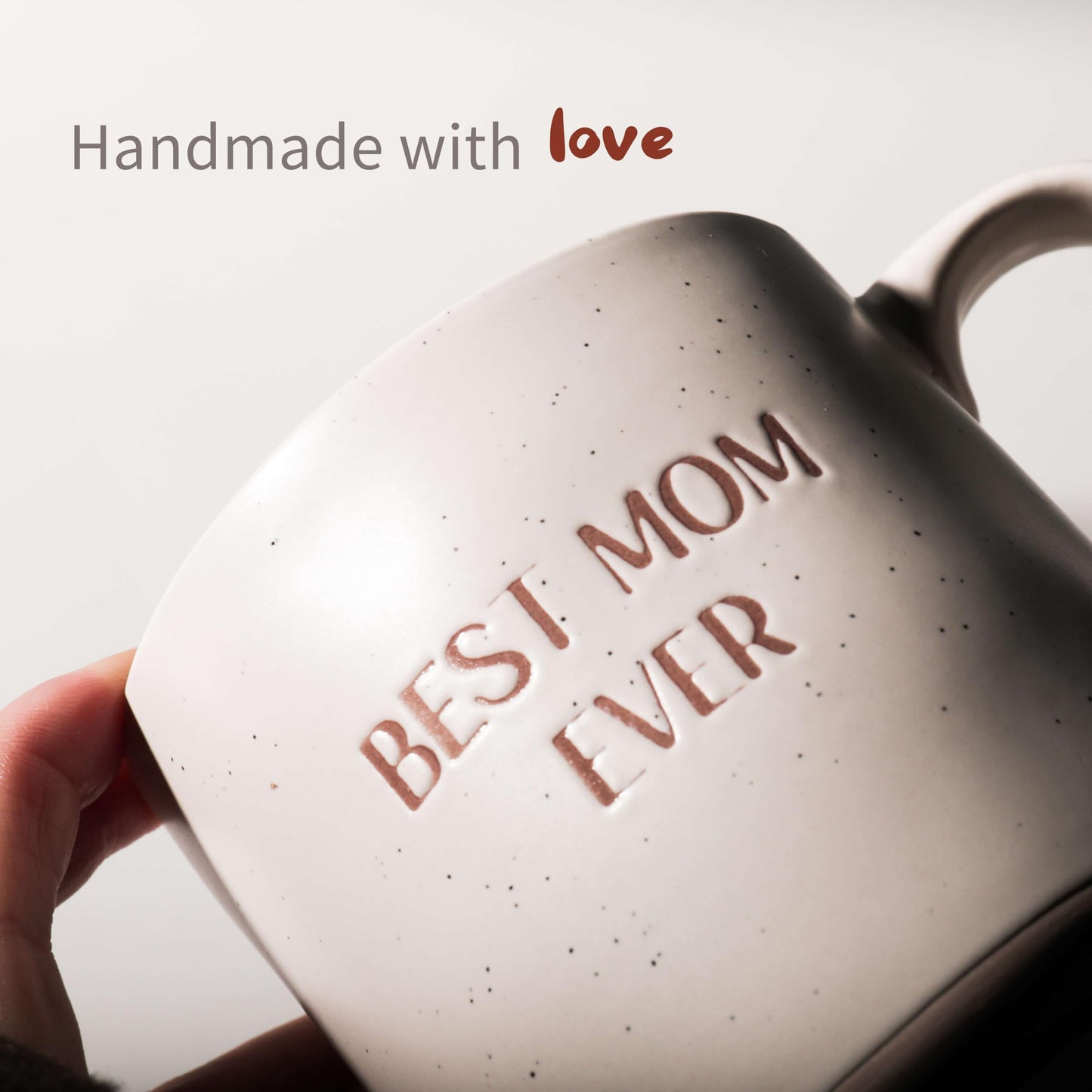 S.Leaf Best Mom Ever Gifts Mom Coffee Mug Mama Ceramic Coffee Mug Heart Mug Dishwasher & Microwave Safe Stoneware Mug Birthday Gifts for Mom