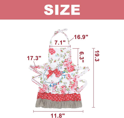 Surblue Heavy Duty Kitchen Aprons for Women - Ideal for Cooking & Gardening