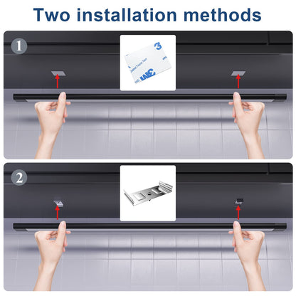 WOBANE Under-Unit Light Kitchen LED Dimmable, Hand Motion Activated, Bright Light Strip with Sensor, 3 x 30 cm LED Kitchen Lighting Under-Unit, Cool White Base Cabinet Lighting for Shelves, Wardrobe