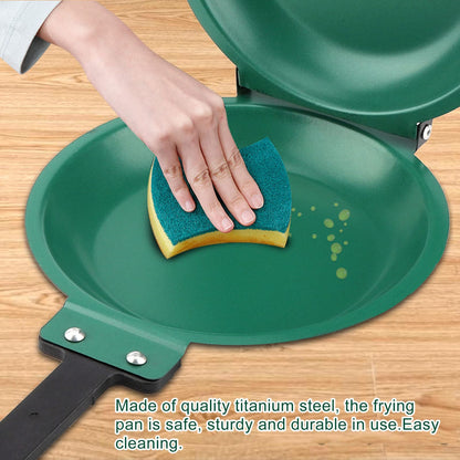 Ejoyous Double Sided Frying Pan, Kitchen Fried Egg Pancake Maker Flip Grill Pan Omelette Tray Home Household Baking Cookware