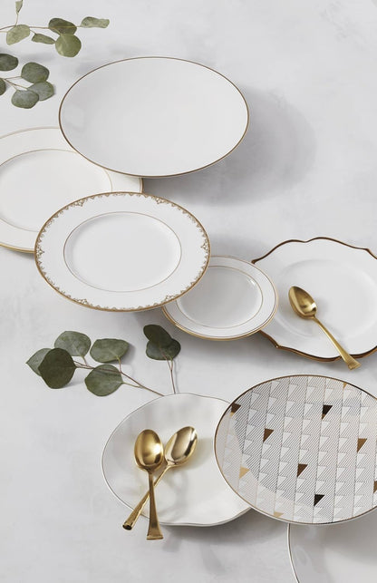 Lenox White Trianna Gold Salad Plate - 1.27 LB