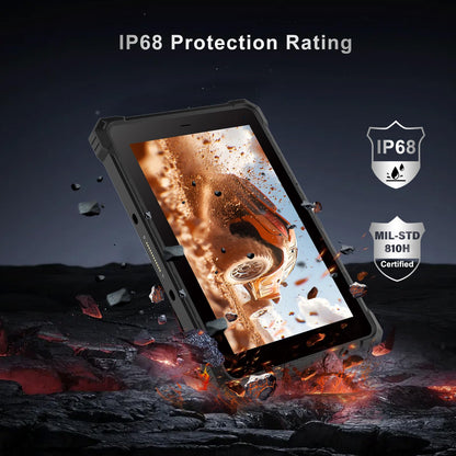CENAVA W10Y Rugged Tablet,10.1 Inch Windows 11 Pro Industrial Tablet,8GB+128GB,Intel Core(TM) i5-10210Y,IP68 Waterproof,700nit Sunlight Readable,4G LTE GPS WiFi 6 Heavy Duty Outdoor Work PC
