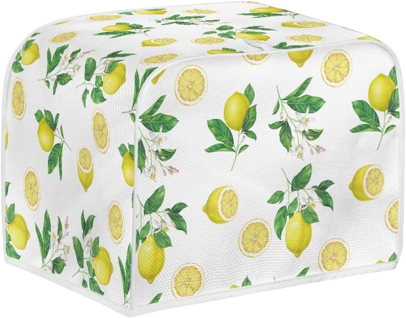 Toaster Cover 4 Slice, Lemon Theme Small Appliance Toaster Oven Cover for Kitchen, Dust Protection