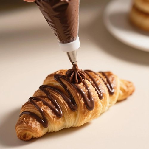 HOMIOVE 100-Pack Disposable Pastry Piping Bags - Thick Anti-Burst Tipless Icing Bags for Cupcakes & Cakes