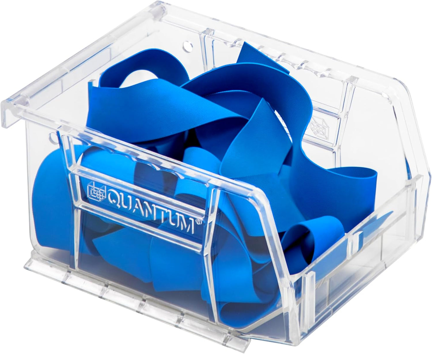 Hudson Exchange 5-1/2" x 4" x 3" Plastic Stackable Storage Bin and Hanging Container (Crystal Clear)
