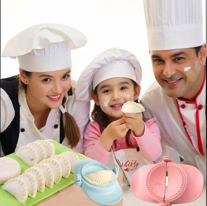 VANEME Empanada Maker Press, Dumpling Maker,Dumpling Mold Set with Dough Cutter & Stuffing Spoon,Suitable for Dumplings,Hollow Dough,Pierogi,Pastelitos(3 sizes)