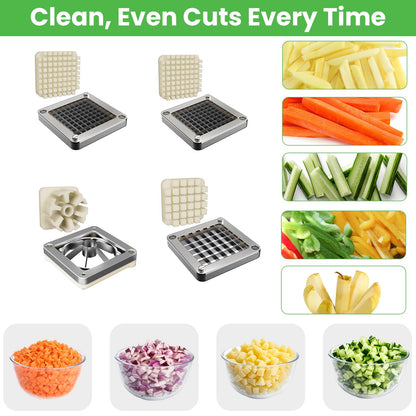 3/8" Vegetable Chopper Blade Replacement, Food-Grade 304 Stainless Steel Dicer Blade for Commercial Vegetable Chopper, Sharp & Durable French Fry Cutter Blade, Easy Clean, Fits Most Chopper Models