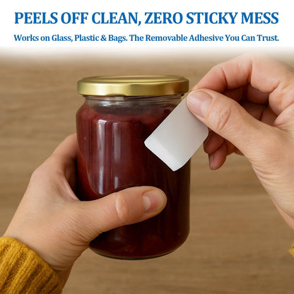 1000 Pack Blank Removable Freezer Labels Food Labels for Containers, Pantry Organization Waterproof, Write-On Freezer Labels for Kitchen, Restaurant & Grocery （1 * 2 Inch）