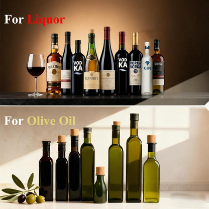 12 Pack Pafusen Olive Oil Pour Spout with Adapters, Oils Pourer for Olive Oil Dispenser Bottle, Easily Turn Your