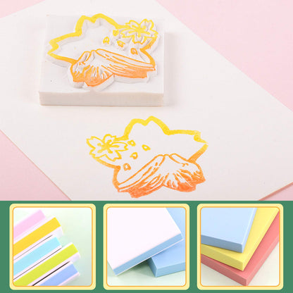 Keadic 14 Pieces Rubber Stamp Carving Blocks Kit with Rubber Carving Blocks, Carving Tools & Grindstone for Creating Artistic Prints, Card Crafting, Printmaking or Other Paper Crafts