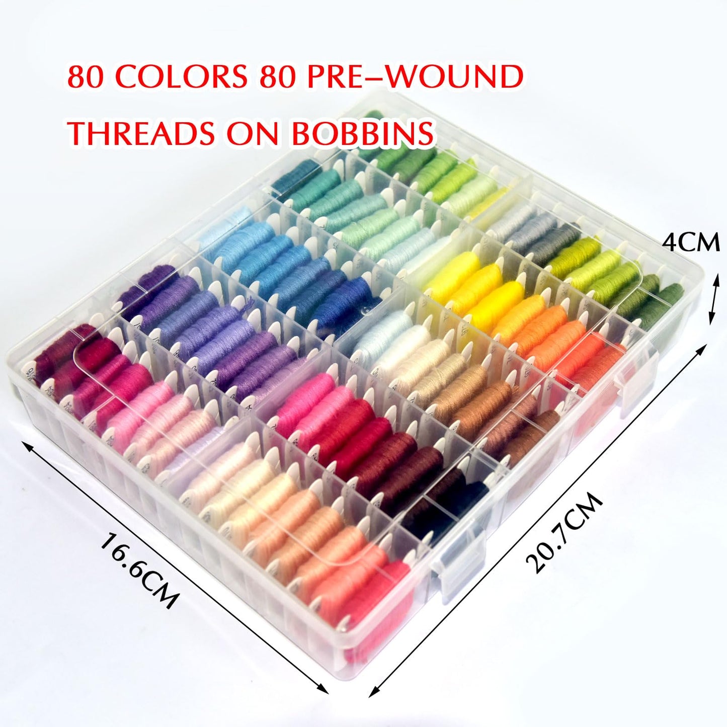 Friendship Bracelet String Kit String Bracelet Making Kit with 80 Skeins Embroidery Floss Cross Stitch Thread with Storage Box