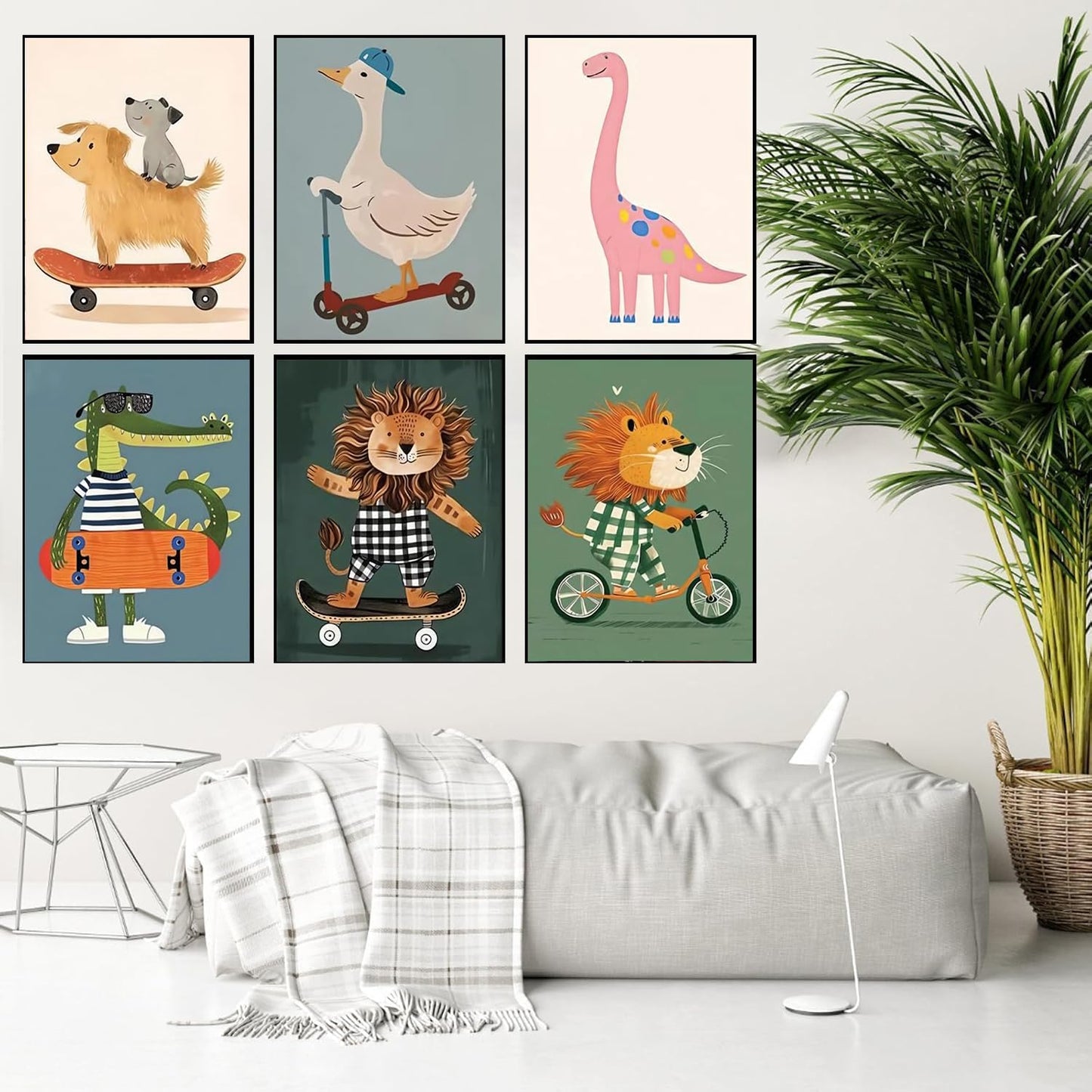 9 Pack Animal Diamond Art Kits for Adults and Kids, Room Decor 5D DIY Diamond Painting Kits for Beginner, Diamond Dots Full Drill Crafts for Gem Art Decor for Women's Hobbies 10x14in