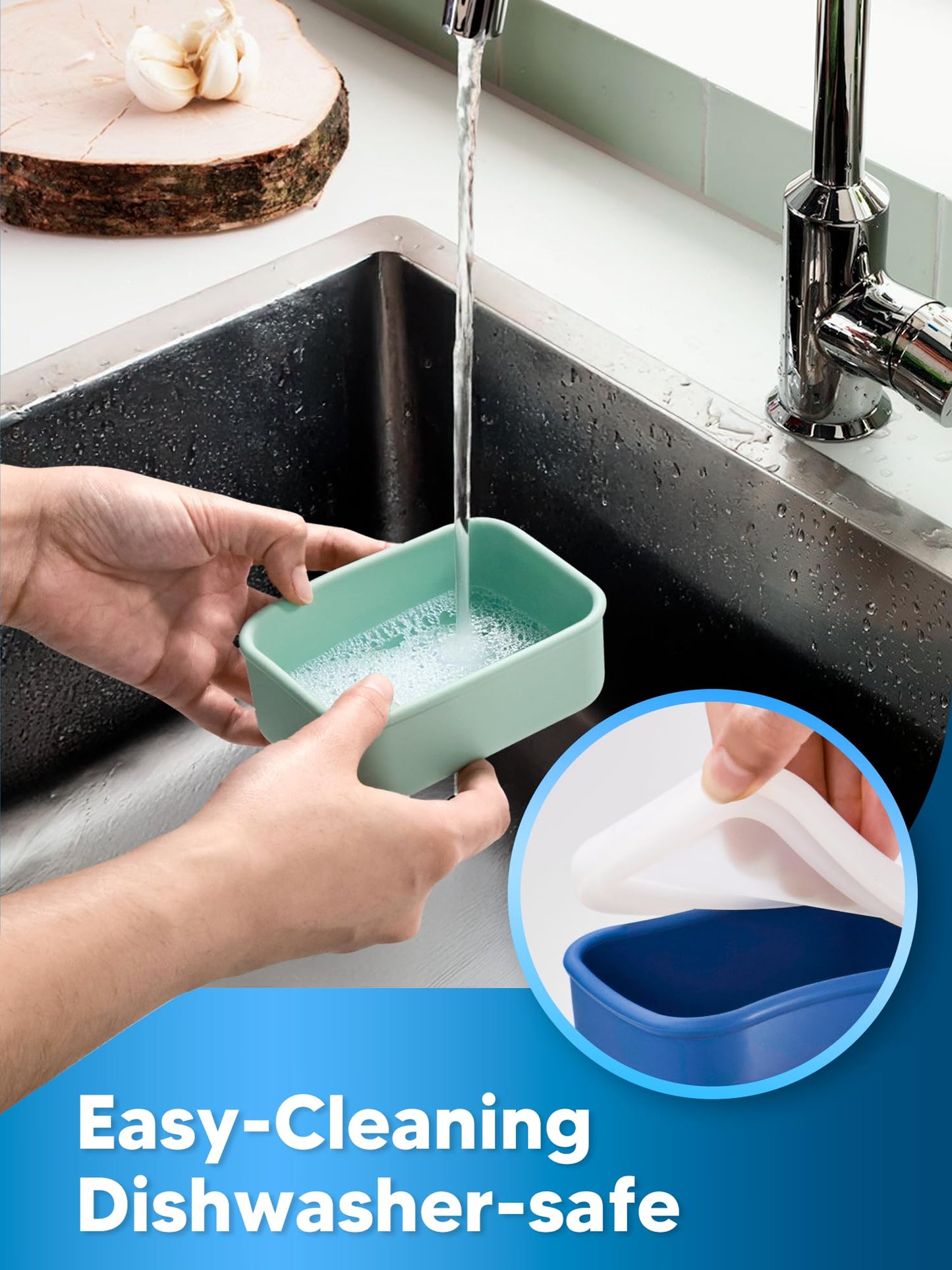 Duseu 8 PCS 1 Cup Silicone Freezer Molds with Lid, 8oz Silicone Soup Freezer Molds Meal Prep Containers Reusable Food Preserving Tray Ice Trays for Soups Sauces Stews