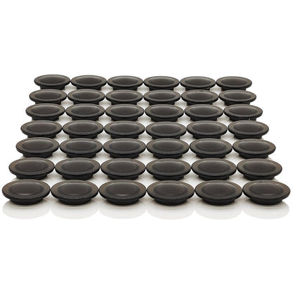 PYJLBX Fridge Magnets - 42 Pack Strong Refrigerator Magnets, Heavy Duty Small Magnets for Whiteboard, Locker, Crafts, Office, Classroom Use - Clear Decorative Cute Round Mini Magnet for Fridge (Black)