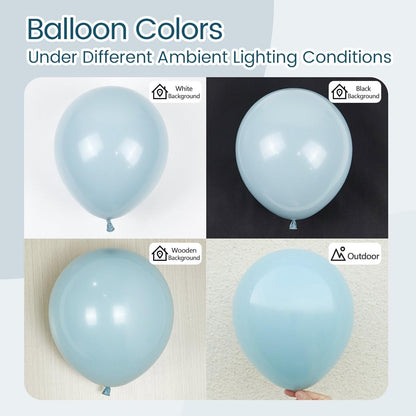 Regine Switzerland Dusty Blue Balloons - 12 Inch Slate Blue | 50pcs for Bridal Shower & Baby Reveal