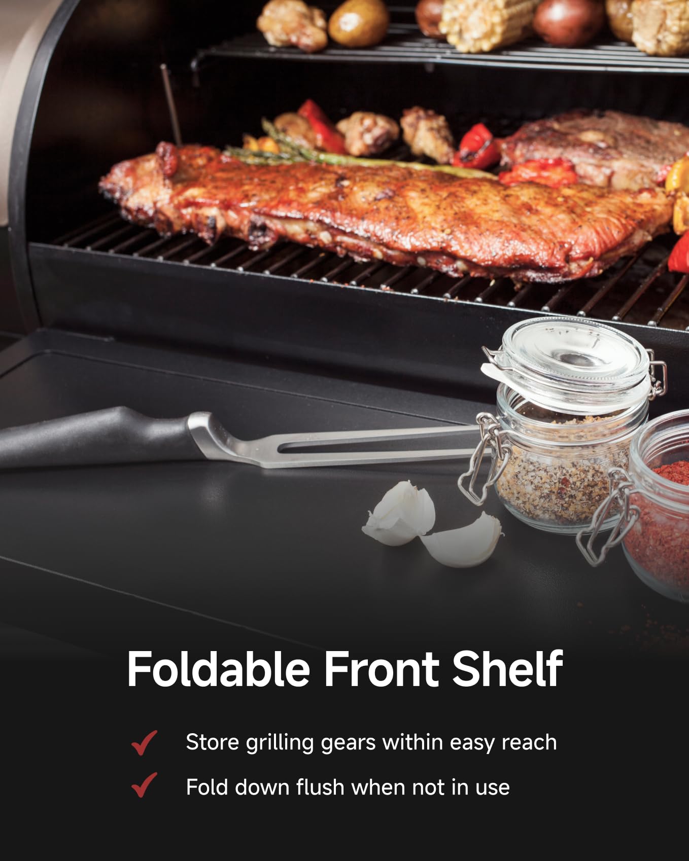 Z GRILLS ZPG-450A2 Wood Pellet Grill & Smoker, PID V3.0 Controller, 459 Sq in Cook Area, Foldable Shelf, Meat Probe, Rain Cover, 8 in 1 BBQ Grill Outdoor Auto Temperature Control, Bronze