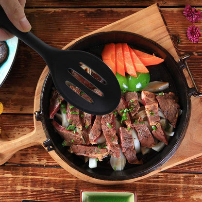 2 Pieces Silicone Nonstick Mixing Spoons, BPA Free, High Heat Resistant, Hygienic Design for Cooking