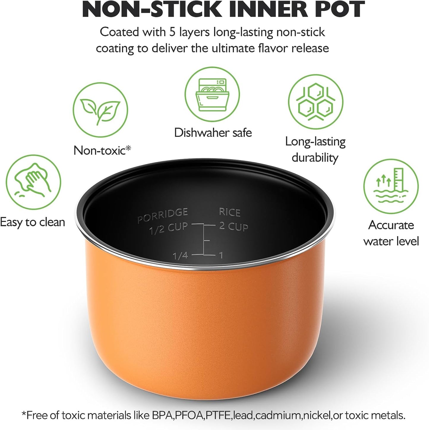 2-Cup Uncooked(4-Cup 1.2L 1-3 TLOG Mini Rice Cooker cooked), Healthy Non-stick Coating Small Rice Maker for People