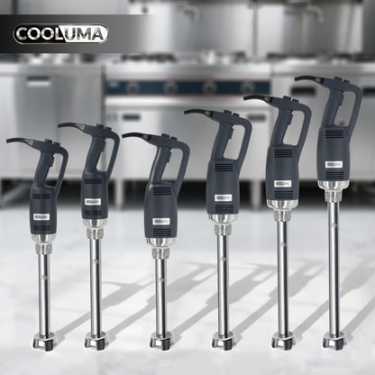 COOLUMA X-Heavy Huty 750W Commercial Immersion Blender, 20 Inch Removable Shaft, 8,000-19,000 RPM Variable Speed, 42 Gallons Hand Mixer, Secure Dual Button Start.