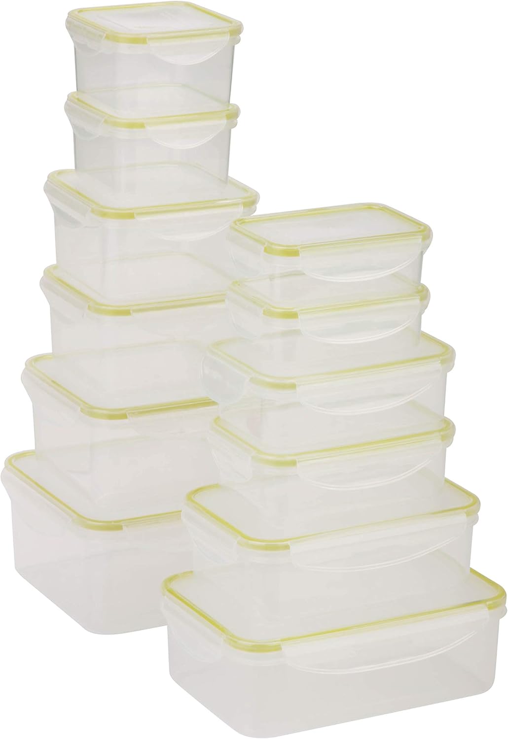Honey-Can-Do 24pc Clear Snap-Lock Food Storage KCH-03827