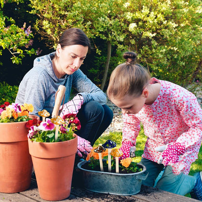 Garden Decor Mushrooms, Ceramic Mushroom for Garden Fairy Yard Decoration DIY Ornament for Dollhouse Potting Shed Flowerpot Plants Lawn Garden Outdoor Statue
