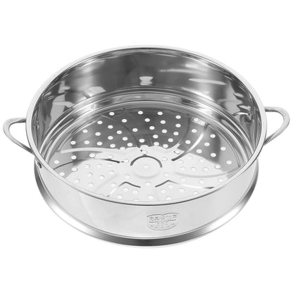 Hemoton 12 Inch Stainless Steel Steamer Basket Multi-Functional Kitchen Steamer Insert for Vegetables Seafood Eggs with Even Heat Distribution and Dishwasher Safe