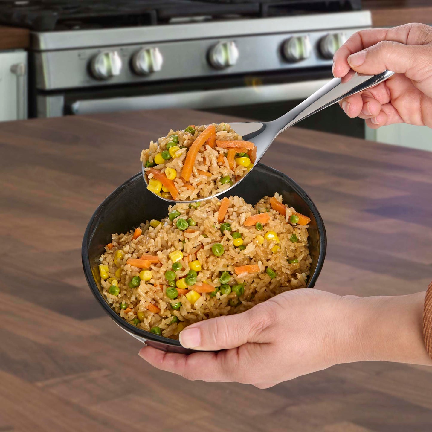 Helen’s Asian Kitchen Non-Stick Rice Serving Spoon, 18/8 Stainless Steel, 8-Inches