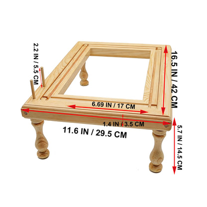 LANXGNAN Beech Wood Embroidery Frame Stand - Holder with Inner Frame